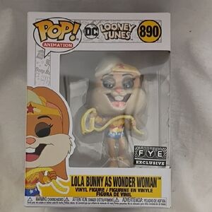 NIB Funko Pop DC Looney Tunes Lola Bunny As Wonder Woman Fye Exclusive #890